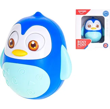 Sovička roly-poly modrá 13cm