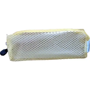 Penál Pouzdro na psací potřeby/drobnosti, žluté, rozměry: 7 x 19 x 5 cm