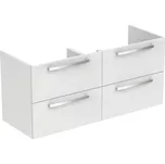 Ideal Standard Tempo - Skříňka pod dvojumyvadlo 1200 mm, 4 zásuvky, lesklá bílá E0539WG