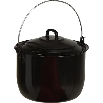 Hrnec hrnec závěsný 24cm, 6,7l, s poklicí, smalt/uhlík.ocel ČER