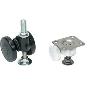 Nábytkové kování Rozebíratelná kolečka se stavitelnou nožkou CAPF75UW