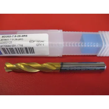 Vrták Monolitní tvrdokovový vrták 7,5 mm SD203-7.5-25-8R5 bez chl. SECO