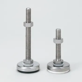 Nábytkové kování Nerezové stavěcí nohy s gumovou základnou ADWS50-12-120