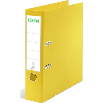 Pořadač A4 pákový 7,5 cm, PP/PP – žlutý