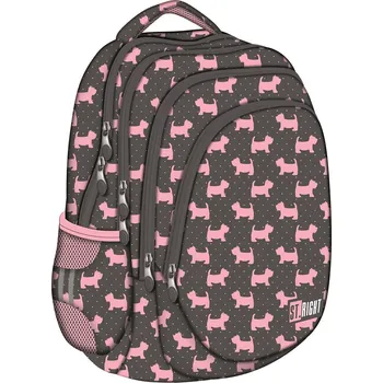 Dětský batoh Studentský batoh St.RIGHT - DOGGIES, 4 komorový, BP06, rozměry: 42 x 31 x 22 cm