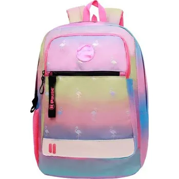 Sportovní batoh Batoh studentský jednokomorový Rainbow Max FLAMINGO, rozměry 47 x 29 x 20 cm