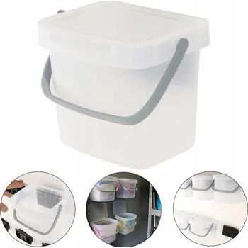 Úložný box Závěsný organizér / úložný box 19x15x17 cm - Transparentní pro přehledné uspořádání