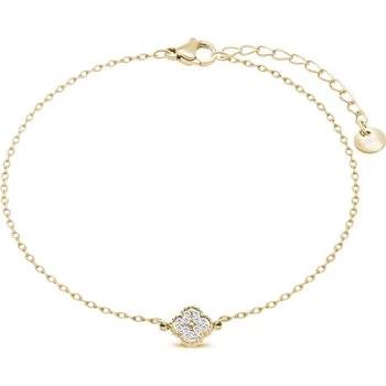 Řetízek Řetízek na nohu pozlacený z chirurgické oceli kytička 2331-1