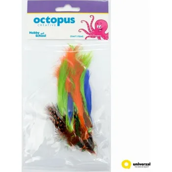 Dekorativní peříčka barevná 13x4 cm, 3 ks