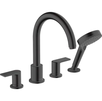Vodovodní baterie Hansgrohe Vernis Shape 4-otvorová baterie na okraj vany, matná černá 71459670