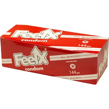 Kondom FeelX kondomy - jahodové (144 ks)