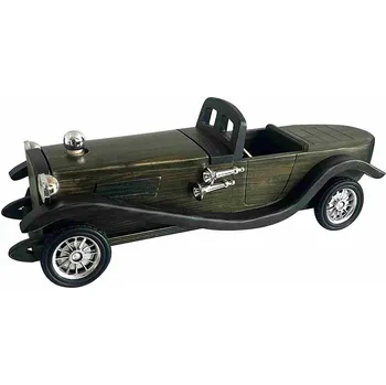 Dřevěný Oldtimer s láhví 200 ml - zelený