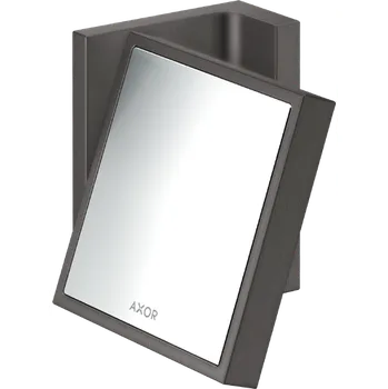 Zrcadlo AXOR Universal Rectangular Kosmetické zrcadlo, kartáčovaný černý chrom 42649340