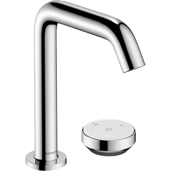 Vodovodní baterie Hansgrohe Tecturis S dvouotvorová umyvadlová baterie 150 CoolStart EcoSmart+ s odtokovou soupravou, chrom 73353000