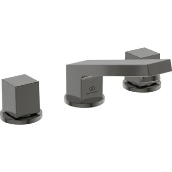 Vodovodní baterie Ideal Standard Extra - Umyvadlová 3-otvorová baterie s odtokovou garniturou, magnetově šedá BD508A5