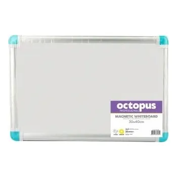 Magnetická tabule Octopus bílá s hliníkovým rámem 30 x 40 cm