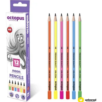 Grafitová tužka Tužka grafitová UNI LINE tříhranná neononová