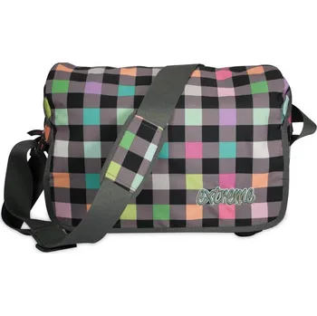 Taška EXTREM4ME šedá - multicolor kostky