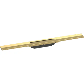 Odvodňovací žlab Hansgrohe RainDrain Flex Vrchní sada sprchového žlabu 700, zkracovatelný, pro instalaci volně na plochu, leštěný vzhled zlata 56043990