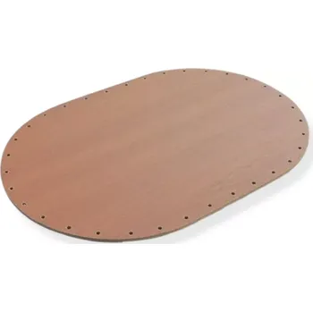 Oválné dno 25x17 cm tmavě hnědé - 1 ks