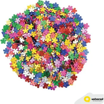 Konfeta Dekorativní konfety kytičky 6x6 mm