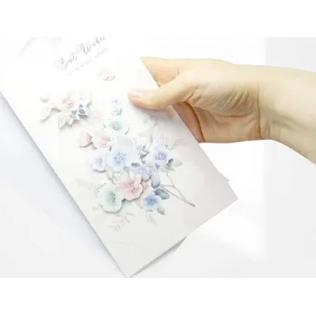 Přání, 3D samolepky ve tvaru květin