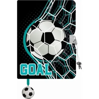 Blok Památník/zápisník s visacím zámkem A5/96 listů , Goal