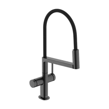 Vodovodní baterie Hansgrohe Talis Select M54 - Páková kuchyňská baterie Semi-Pro, 3jet, kartáčovaný černý chrom 72861340