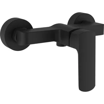 Vodovodní baterie Teorema Edge - sprchová baterie nástěnná, černá matná 8E210BB