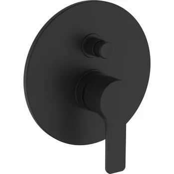 Vodovodní baterie Teorema Goodlife - Vanová baterie pod omítku, komplet, Matná černá 86010BB