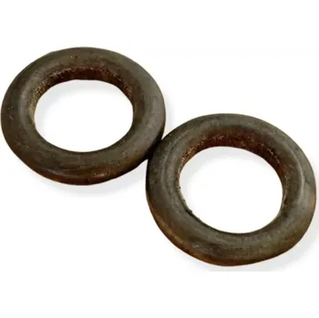 Dřevěné kroužky khaki 30mm - 2 ks