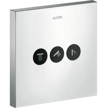 Vodovodní baterie AXOR ShowerSelect Ventil s podomítkovou instalací, hranatá verze, pro 3 spotřebiče, chrom 36717000