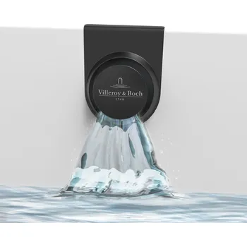 Vodovodní baterie VILLEROY & BOCH Villeroy Boch - Napouštění vody integrované v přepadu, 20 l/min, černá matná UPCON0136-33