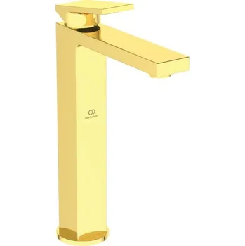 Vodovodní baterie Ideal Standard Extra - Umyvadlová baterie s vysokým výtokem a s odtokovou garniturou, kartáčovaná zlatá BD506A2