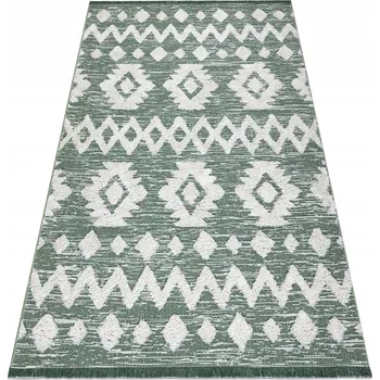 Koberec KOBEREC PRACÍ MOROC 117x170 ROMBY zelený #D236