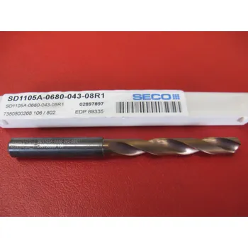 Vrták Monolitní tvrdokovový vrták 6,8 mm SD1105A-0680-043-08R1 SECO