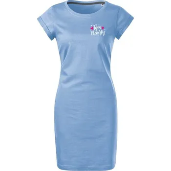 Dámské šaty Bontis Šaty Tým nevěsty HVĚZDY A SRDCE - Nebesky modrá | S