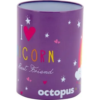 Stojánek na psací potřeby Jednorožec, kovový, výška 10 cm