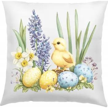 Povlak na dekorativní polštářek Velikonoce POVLAK NA POLŠTÁŘ 40X40CM BAREVNÉ POSZEWKA