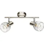 GLOBO 54809-2 TEXAS bodové svítidlo (spot) E14 2xE14 40W IP20 nikl