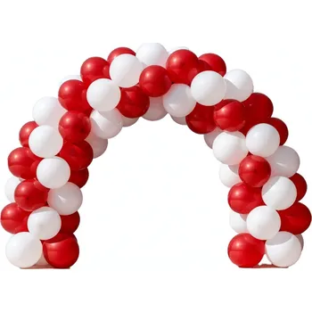 Sada Balónků GIRLANDA Stěna Dekorace NAROZENINY SVATBA zlatá bílá 134ks