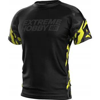 Pánské tričko Funkční tričko BLACK PANTHER 3XL do posilovny EXTREME HOBBY Pánské