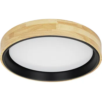 ITALUX PLF-4350-25W-WD-BK-4K Campelo stropní svítidlo LED D450mm 25W/2500lm 4000K černá, drevo, bílá