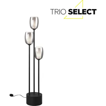 Stojací lampa TRIO SELECT 417500354 BARRET stojací lampa V1400mm 3xE14 černá matná, kouřová