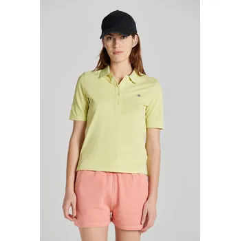 Dámská košile POLOKOŠILE GANT SLIM SHIELD SS PIQUE POLO PASTEL LIME