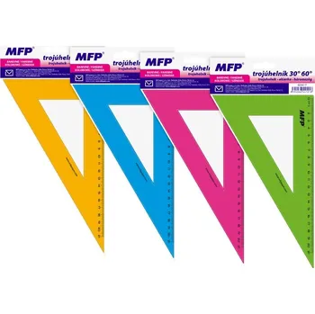 pravítka Pravítko trojúhelník 30-60 KOLOURS