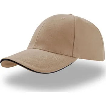 Kšiltovka Čepice kšiltovka ATLANTIS Liberty Sandwich, khaki - modrý pruh