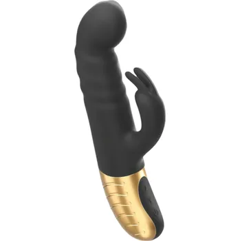 Vibrátor Dorcel G-Stormer - akumulátorový černý vibrátor s ramínkem na bod G
