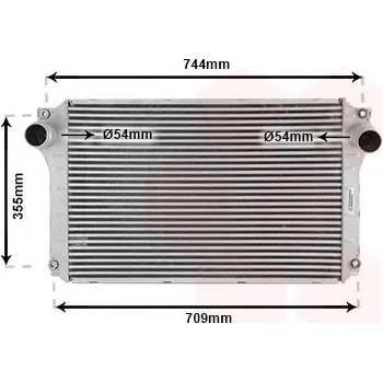 Chladič motoru Chladič turba VAN WEZEL 53004362