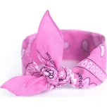 Bavlněný šátek Bandana 55 cm x 55 cm Růžový
